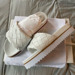 White “Leora” Sandal